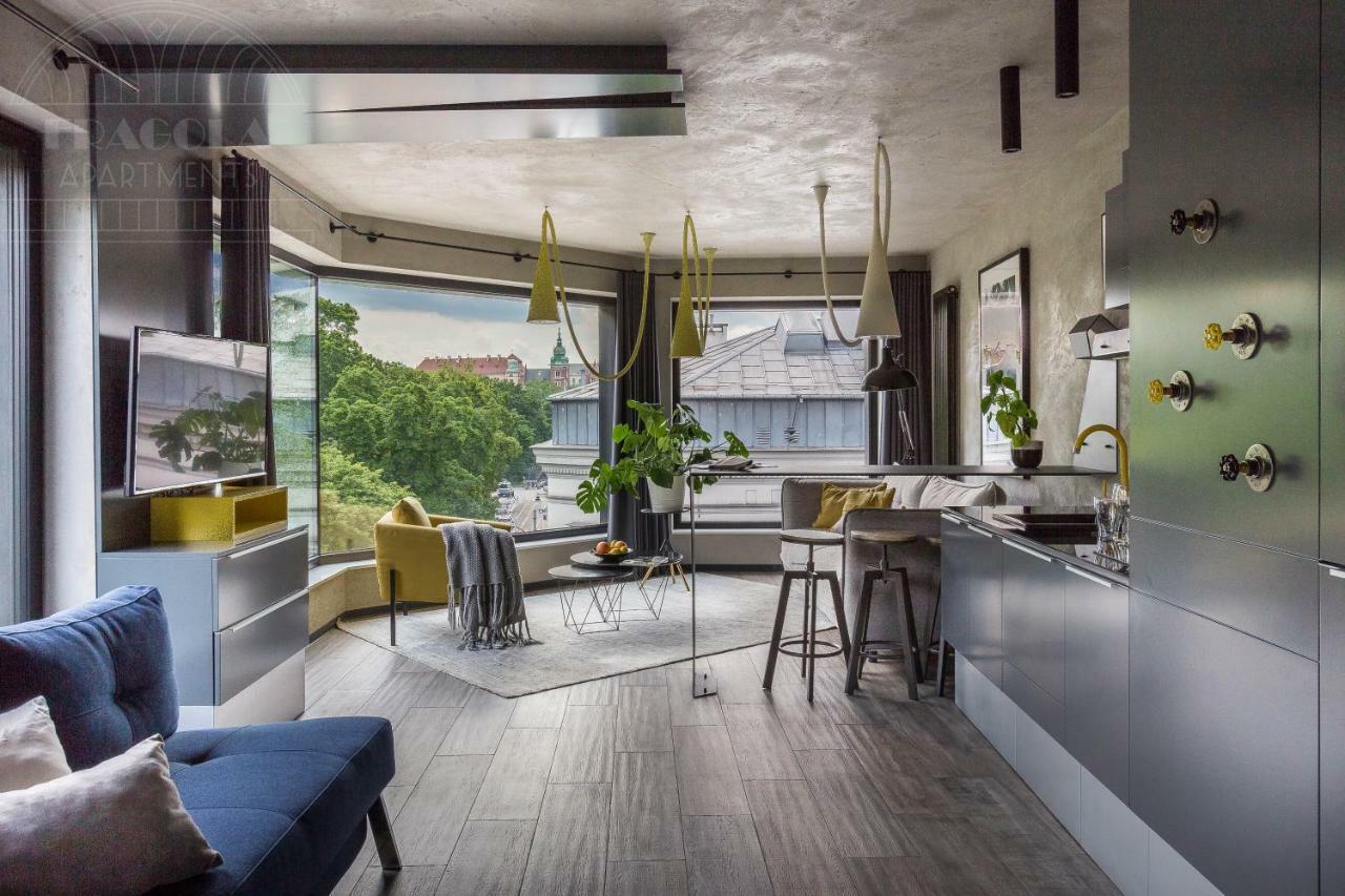 Modern View Of Planty Park Apartment Krakow Exterior photo